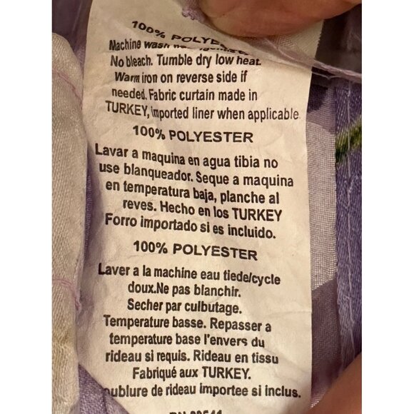 Colorful Shower Polyester Print Curtains Purple Green Pink - Picture 6 of 7